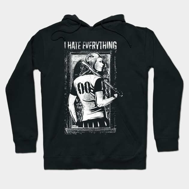 I Hate Everything Hoodie by Dark Planet Tees